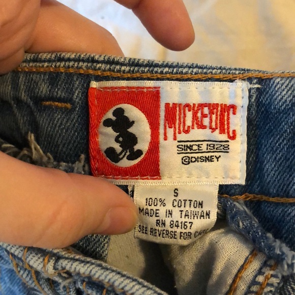 Vintage Disney Minnie Mouse Denim Pencil Skirt - Picture 7 of 8